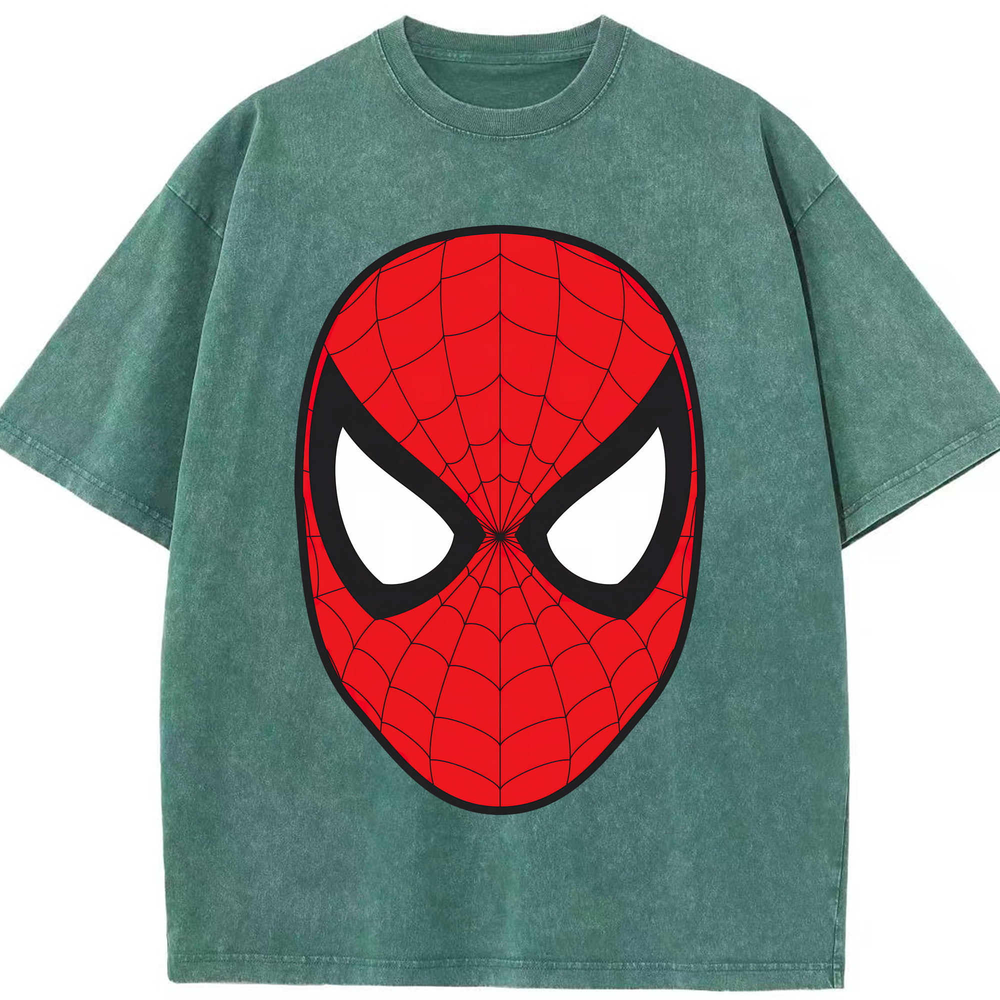 （画像用） Spider Man スパイダーマン 綿100% ヴィンテージ風 半袖Tシャツ（フロントプリント）